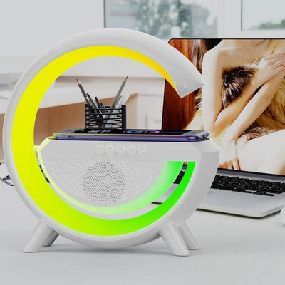 ✅ LED Wireless Charging Speaker