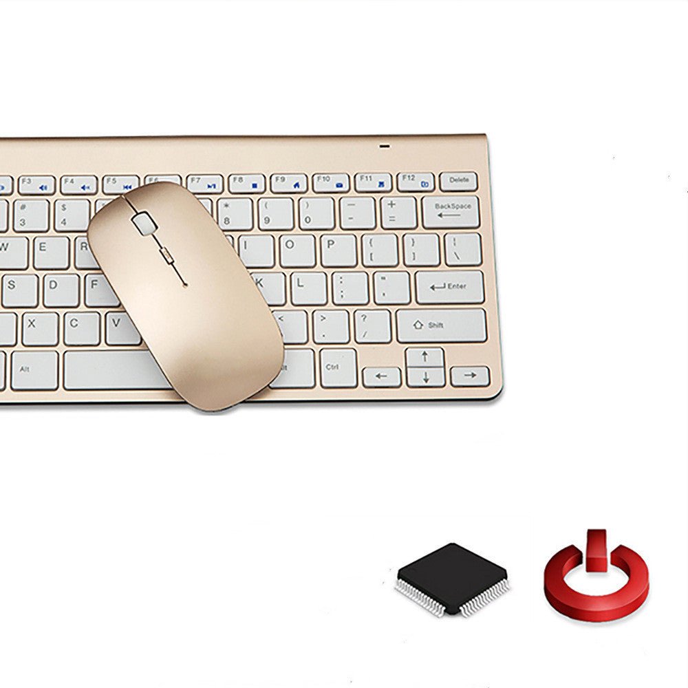 Direct 2.4G Wireless Keyboard And Mouse Set Mute - Zambeel