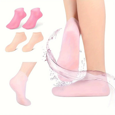 Silicone Moisturizing Foot Socks for Dry Cracked Feet Foot Care Socks Spa Pedicure Socks Massage Moisturizing Gel Socks