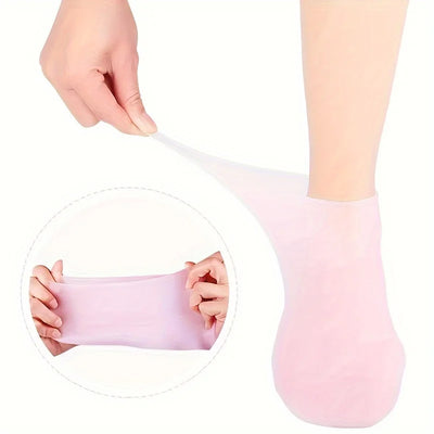 Silicone Moisturizing Foot Socks for Dry Cracked Feet Foot Care Socks Spa Pedicure Socks Massage Moisturizing Gel Socks