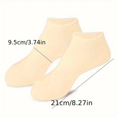 Silicone Moisturizing Foot Socks for Dry Cracked Feet Foot Care Socks Spa Pedicure Socks Massage Moisturizing Gel Socks