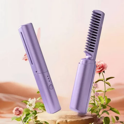 Travel Comb Cordless Rechargeable Hair Straightener